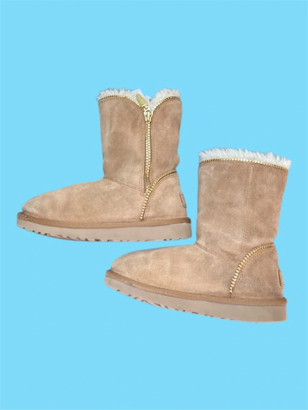 UGG Florence Chestnut Boot Kids Size 1 GUC